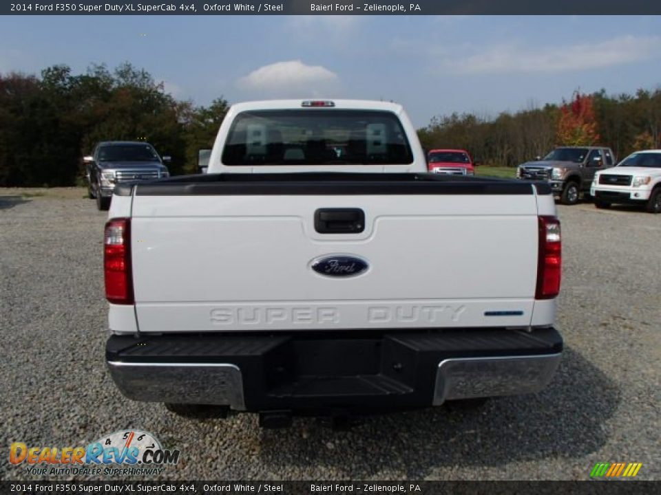 2014 Ford F350 Super Duty XL SuperCab 4x4 Oxford White / Steel Photo #7