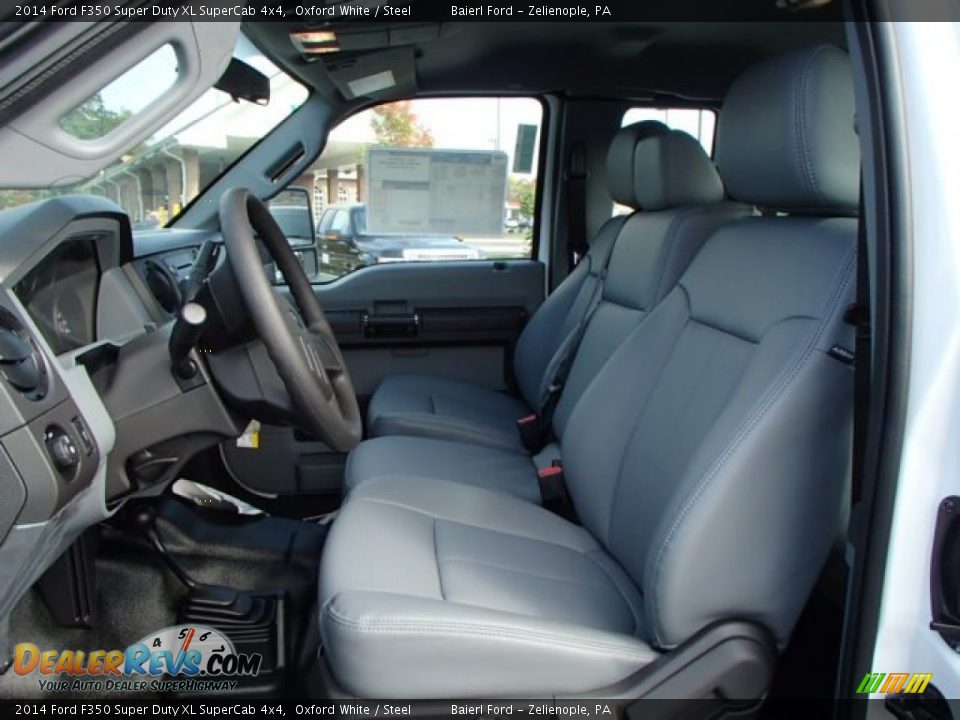 Front Seat of 2014 Ford F350 Super Duty XL SuperCab 4x4 Photo #10