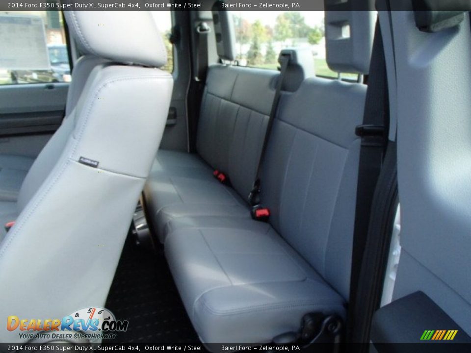 Rear Seat of 2014 Ford F350 Super Duty XL SuperCab 4x4 Photo #11