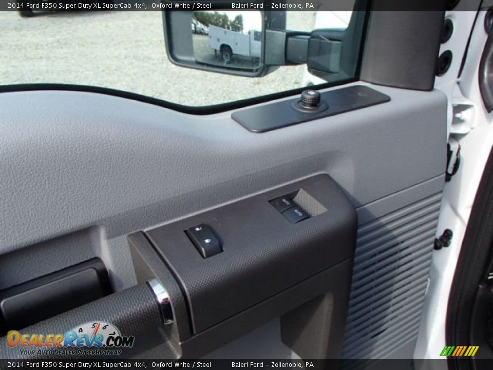 2014 Ford F350 Super Duty XL SuperCab 4x4 Oxford White / Steel Photo #13