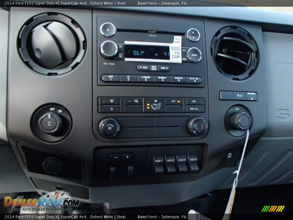 2014 Ford F350 Super Duty XL SuperCab 4x4 Oxford White / Steel Photo #15