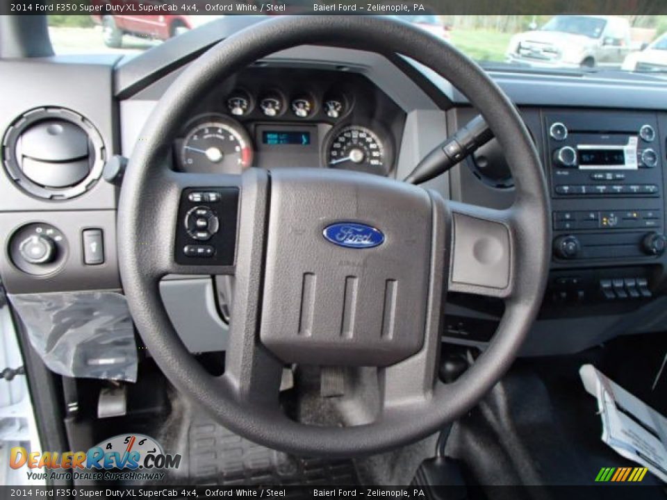 2014 Ford F350 Super Duty XL SuperCab 4x4 Steering Wheel Photo #18