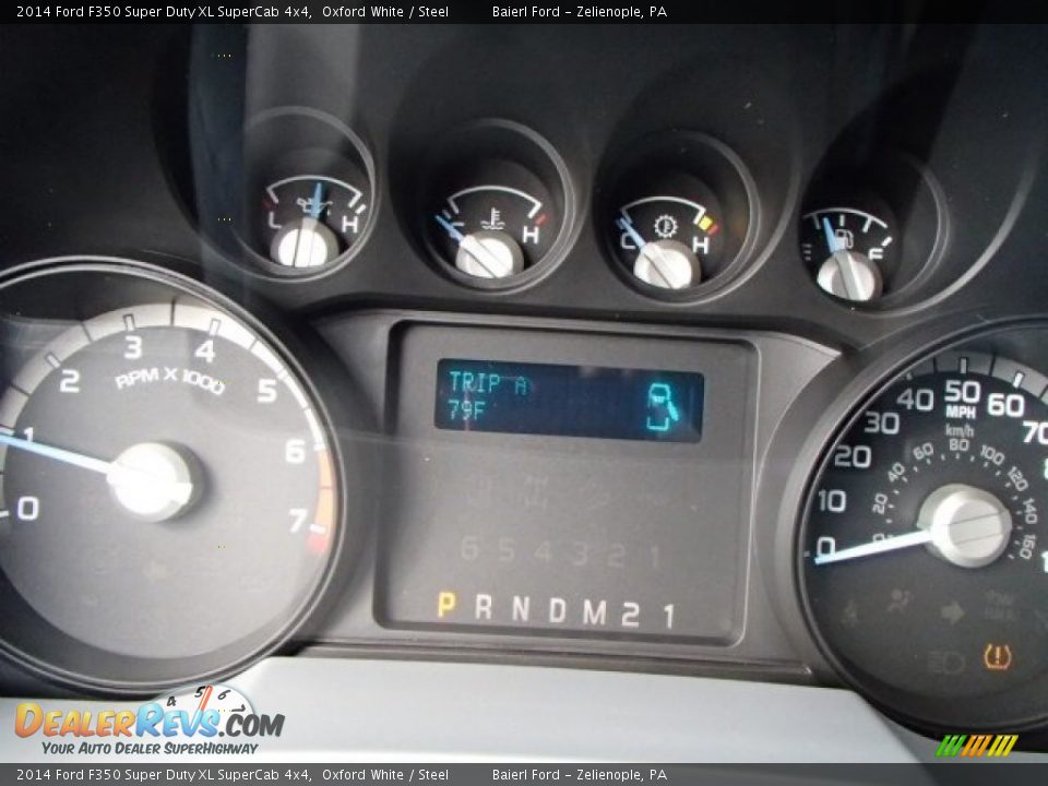 2014 Ford F350 Super Duty XL SuperCab 4x4 Oxford White / Steel Photo #19