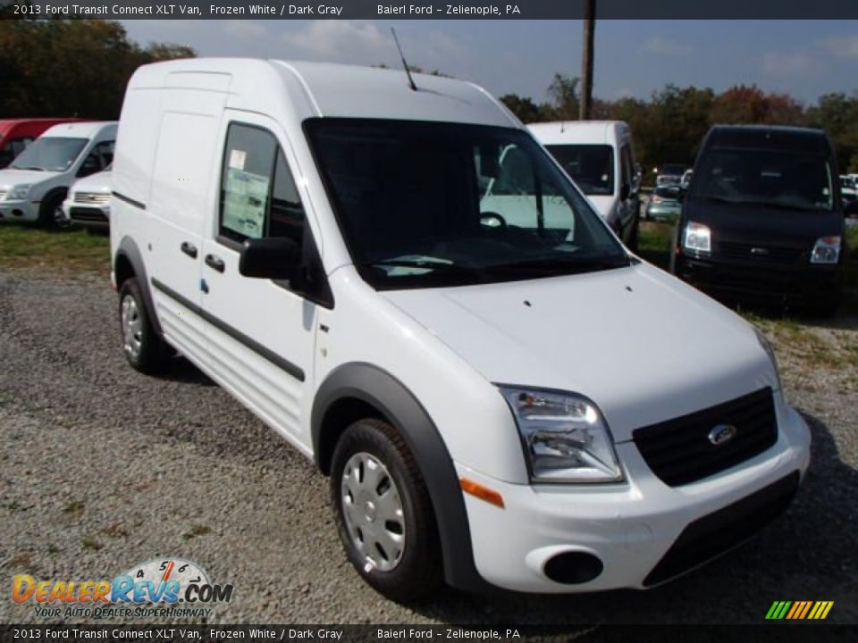 2013 Ford Transit Connect XLT Van Frozen White / Dark Gray Photo #2