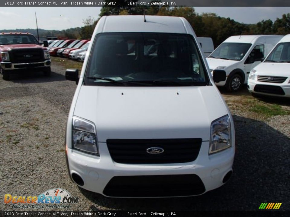 2013 Ford Transit Connect XLT Van Frozen White / Dark Gray Photo #3
