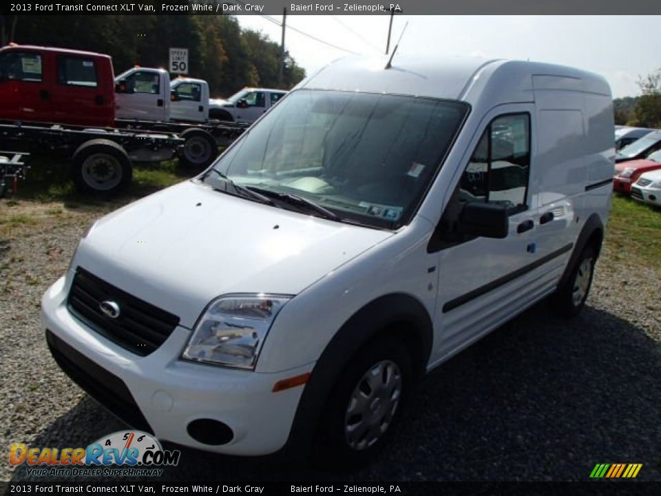 2013 Ford Transit Connect XLT Van Frozen White / Dark Gray Photo #4