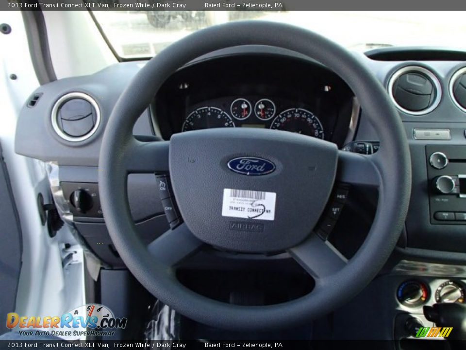 2013 Ford Transit Connect XLT Van Frozen White / Dark Gray Photo #18