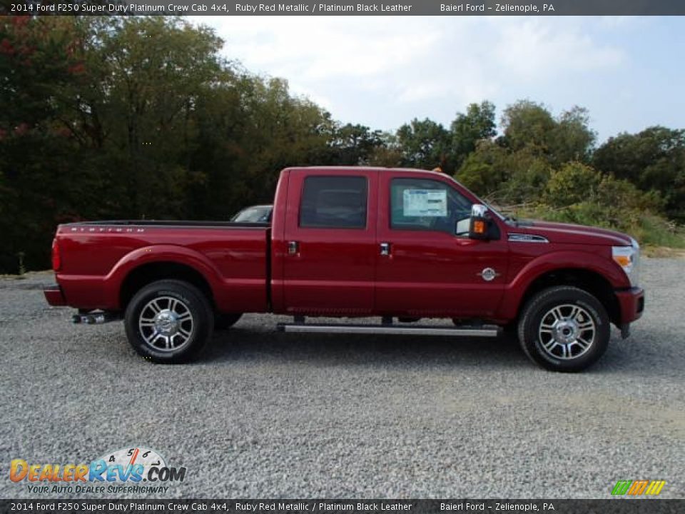 2014 Ford F250 Super Duty Platinum Crew Cab 4x4 Ruby Red Metallic