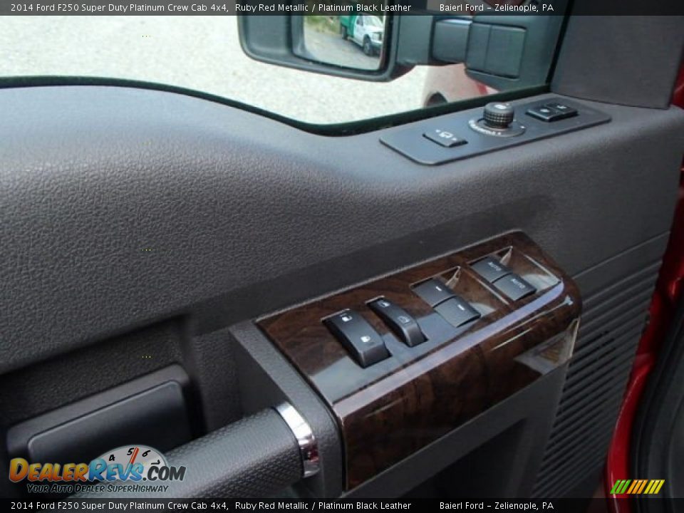 2014 Ford F250 Super Duty Platinum Crew Cab 4x4 Ruby Red Metallic / Platinum Black Leather Photo #13