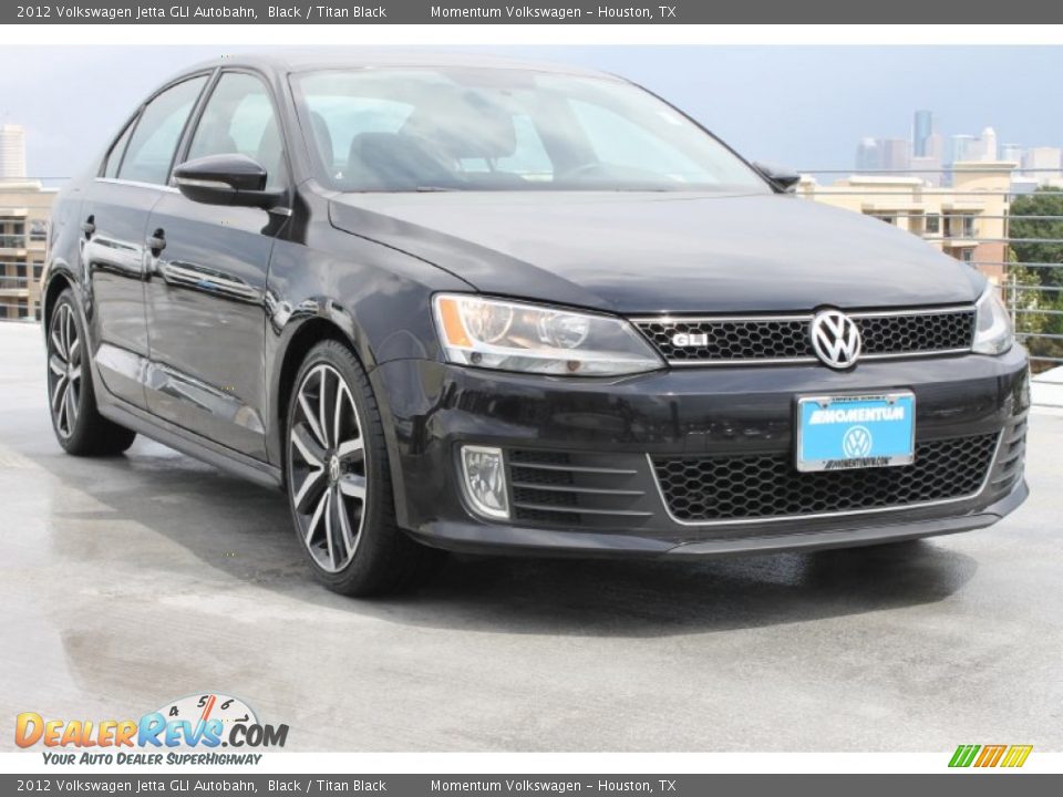 2012 Volkswagen Jetta GLI Autobahn Black / Titan Black Photo #1