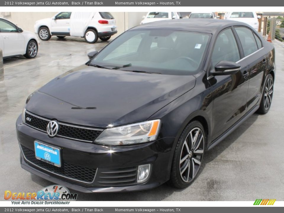 2012 Volkswagen Jetta GLI Autobahn Black / Titan Black Photo #3
