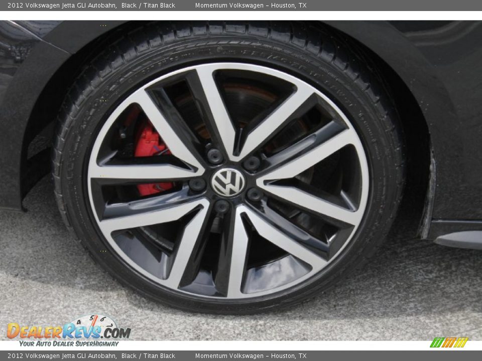 2012 Volkswagen Jetta GLI Autobahn Black / Titan Black Photo #4