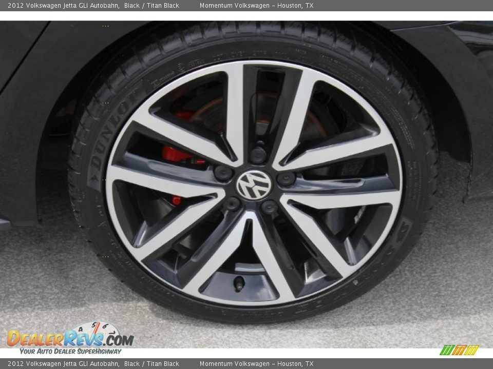 2012 Volkswagen Jetta GLI Autobahn Black / Titan Black Photo #6