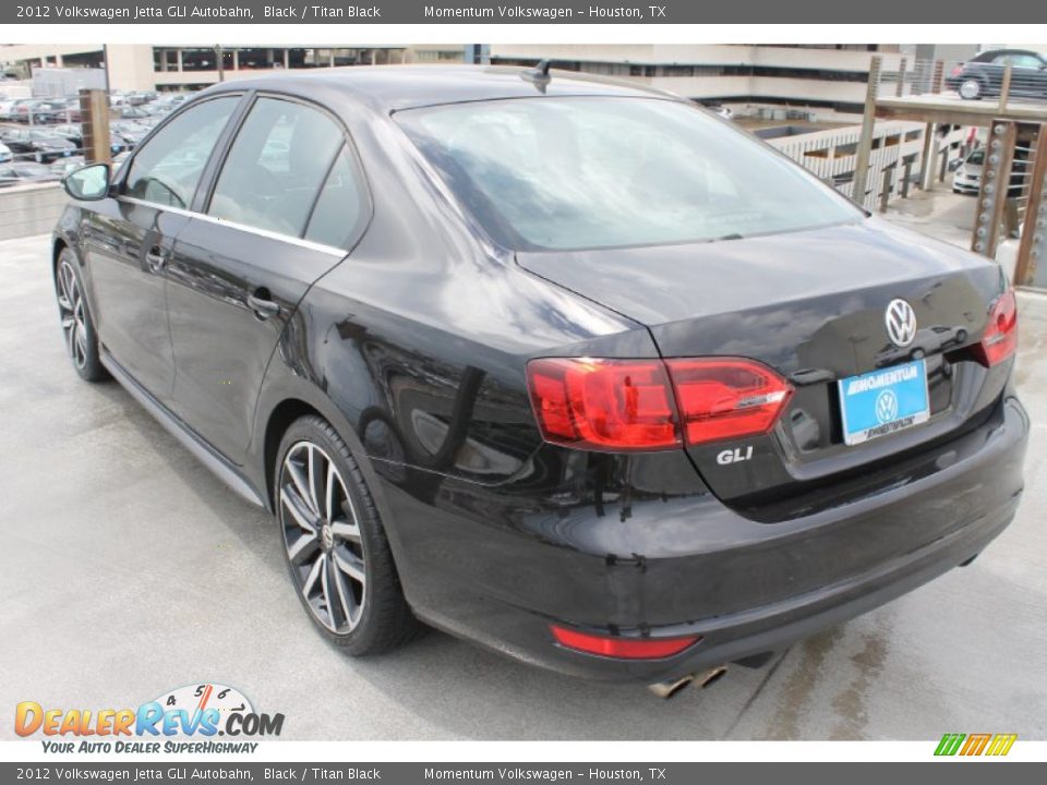 2012 Volkswagen Jetta GLI Autobahn Black / Titan Black Photo #7