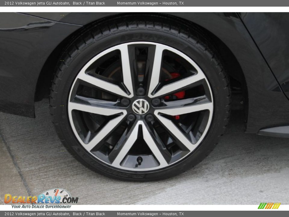 2012 Volkswagen Jetta GLI Autobahn Black / Titan Black Photo #10