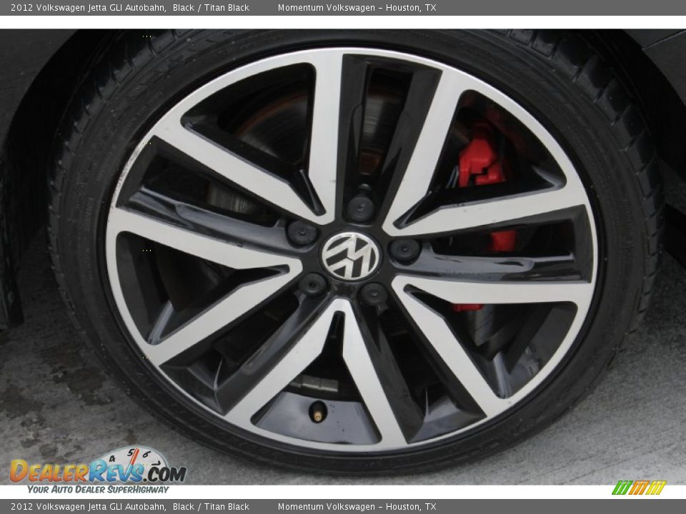 2012 Volkswagen Jetta GLI Autobahn Black / Titan Black Photo #12