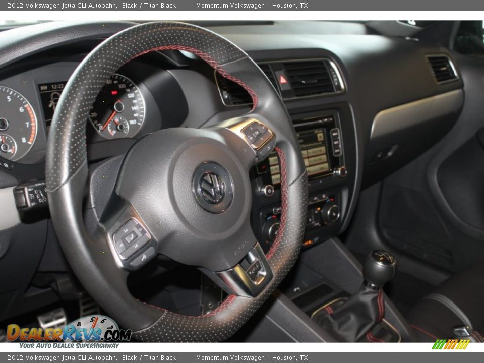 2012 Volkswagen Jetta GLI Autobahn Black / Titan Black Photo #15