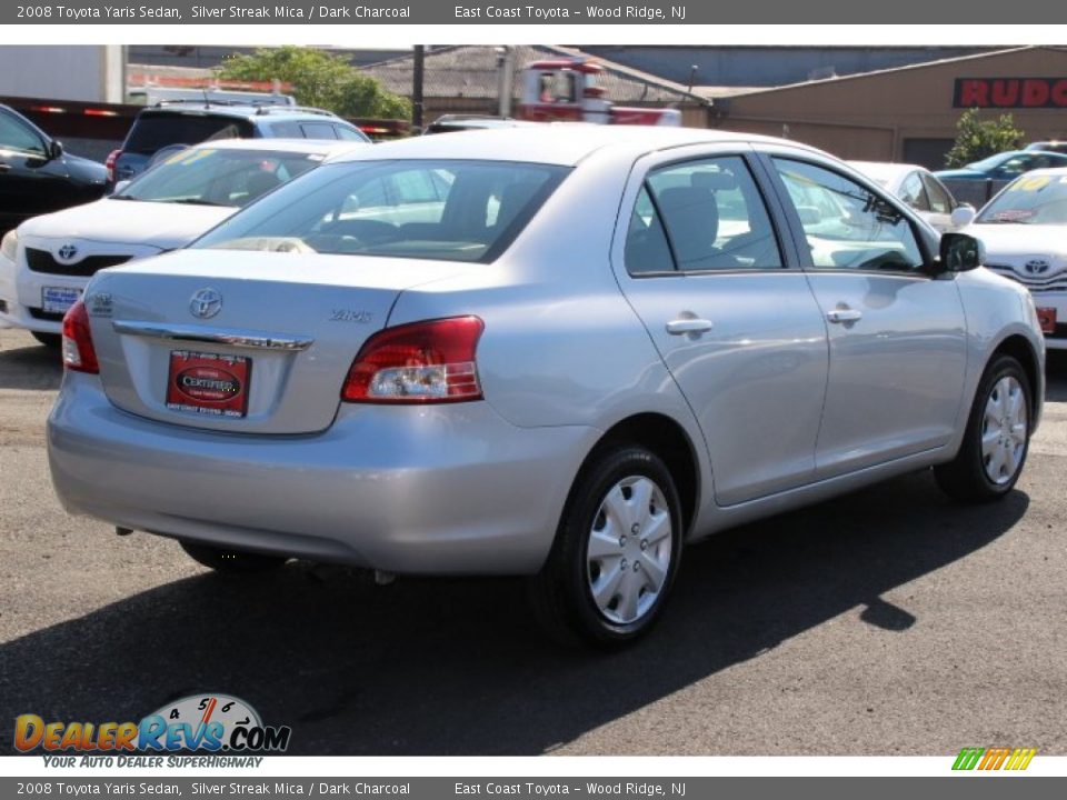 2008 Toyota Yaris Sedan Silver Streak Mica / Dark Charcoal Photo #4