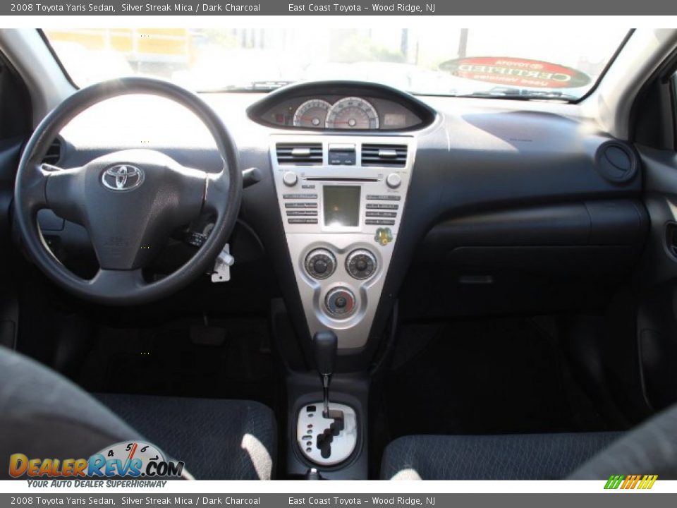 2008 Toyota Yaris Sedan Silver Streak Mica / Dark Charcoal Photo #10