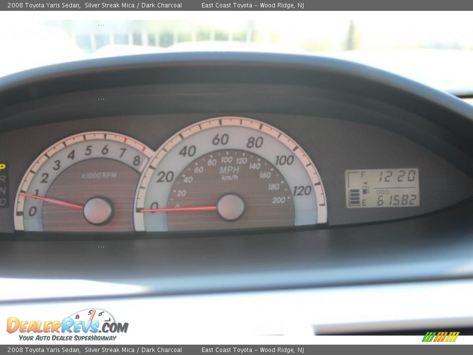 2008 Toyota Yaris Sedan Silver Streak Mica / Dark Charcoal Photo #13