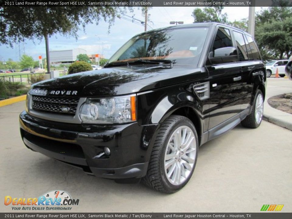 2011 Land Rover Range Rover Sport HSE LUX Santorini Black Metallic / Tan/Ebony Photo #5