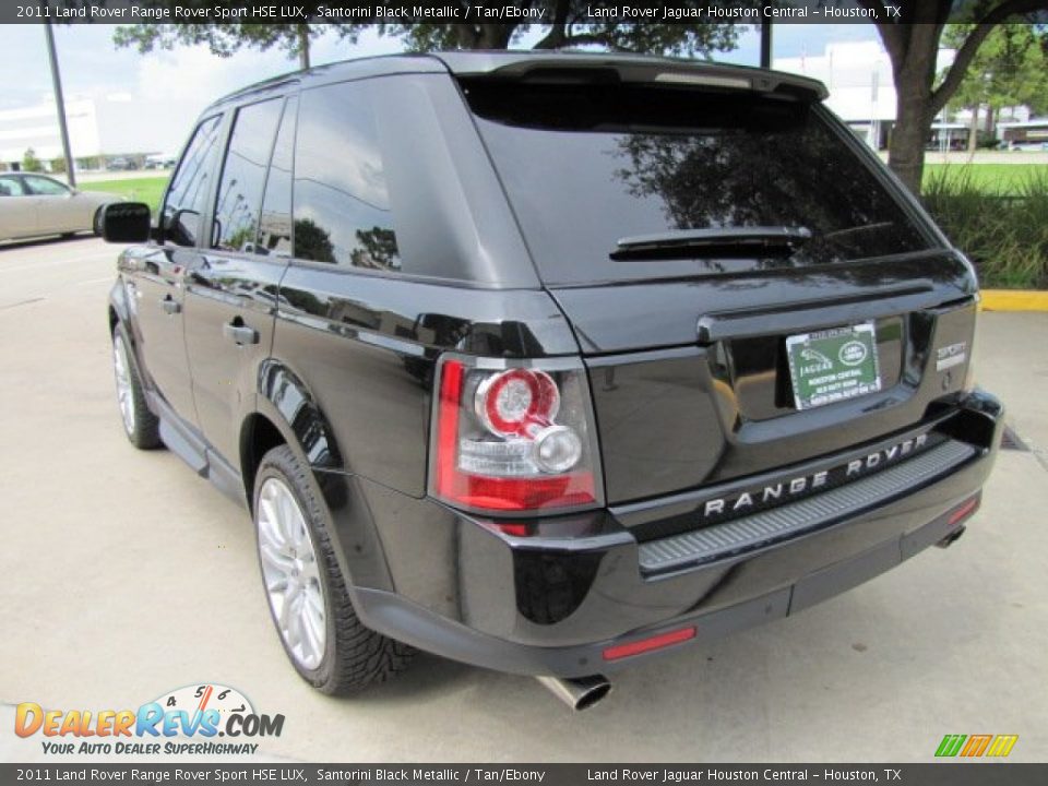 2011 Land Rover Range Rover Sport HSE LUX Santorini Black Metallic / Tan/Ebony Photo #8