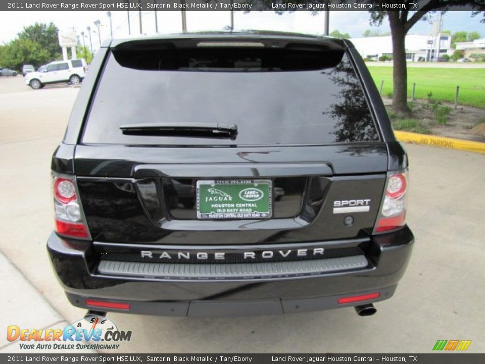 2011 Land Rover Range Rover Sport HSE LUX Santorini Black Metallic / Tan/Ebony Photo #9