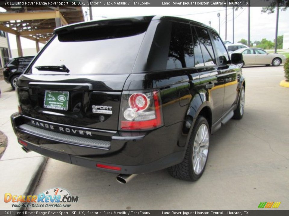 2011 Land Rover Range Rover Sport HSE LUX Santorini Black Metallic / Tan/Ebony Photo #10