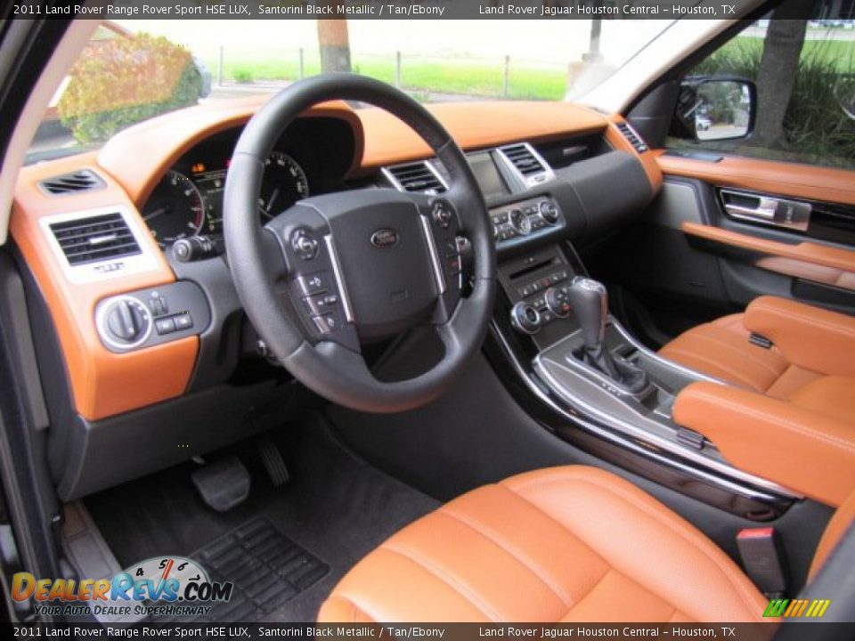 2011 Land Rover Range Rover Sport HSE LUX Santorini Black Metallic / Tan/Ebony Photo #12