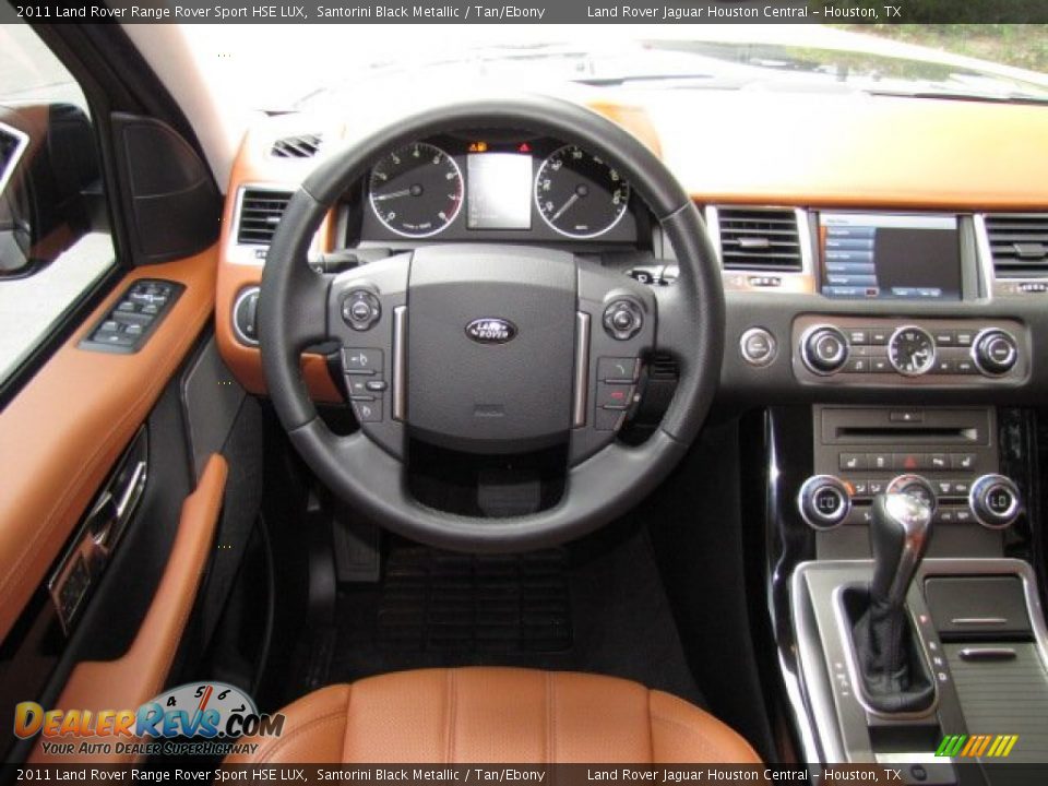 2011 Land Rover Range Rover Sport HSE LUX Santorini Black Metallic / Tan/Ebony Photo #13