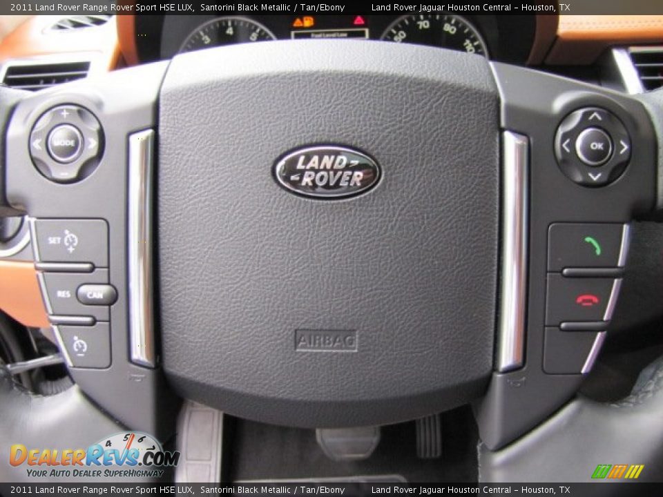 2011 Land Rover Range Rover Sport HSE LUX Santorini Black Metallic / Tan/Ebony Photo #14