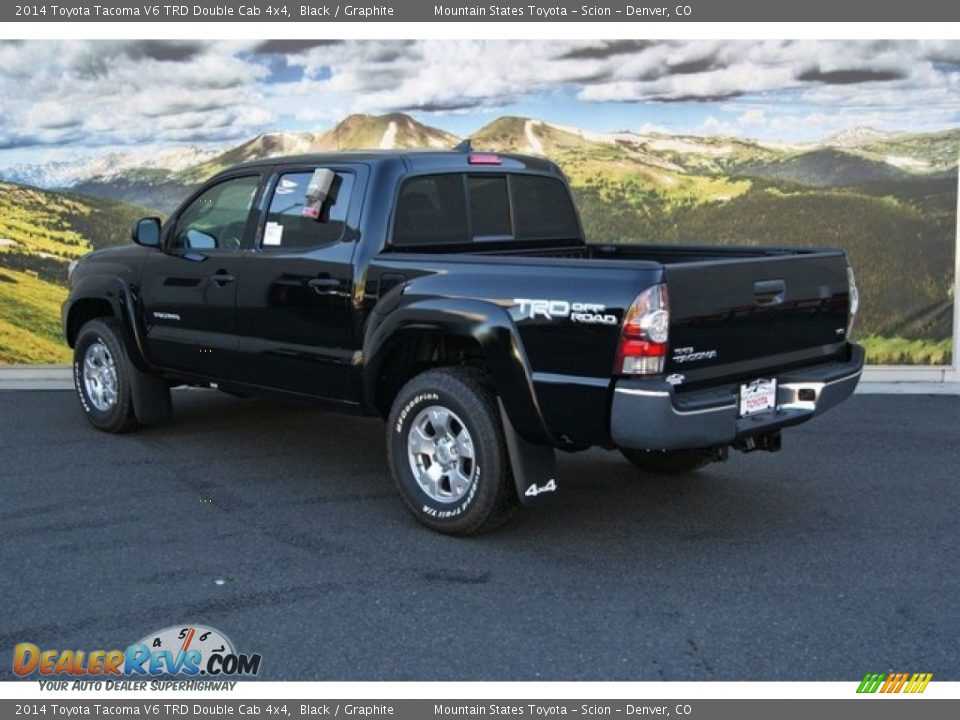 2014 Toyota Tacoma V6 TRD Double Cab 4x4 Black / Graphite Photo #3