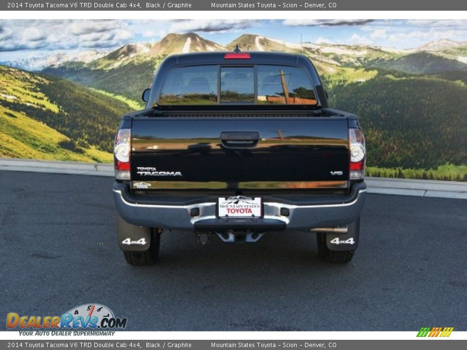 2014 Toyota Tacoma V6 TRD Double Cab 4x4 Black / Graphite Photo #4