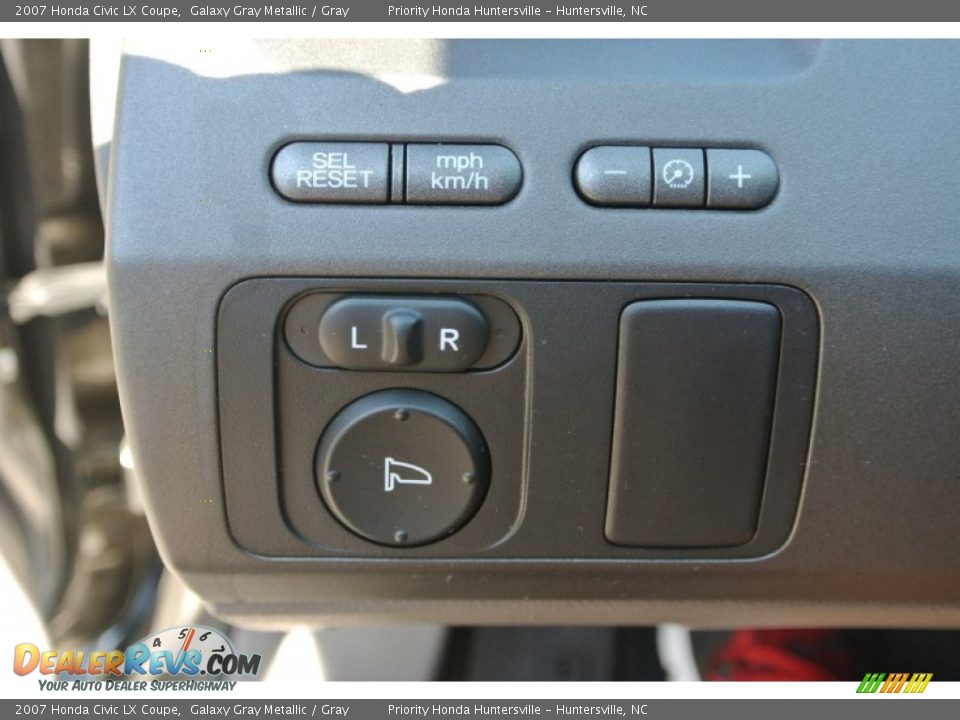 2007 Honda Civic LX Coupe Galaxy Gray Metallic / Gray Photo #12