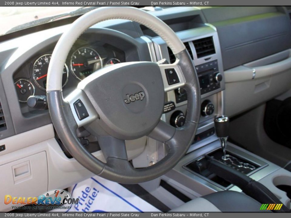 2008 Jeep Liberty Limited 4x4 Inferno Red Crystal Pearl / Pastel Slate Gray Photo #5
