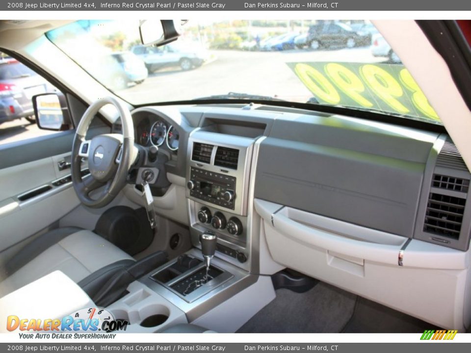 2008 Jeep Liberty Limited 4x4 Inferno Red Crystal Pearl / Pastel Slate Gray Photo #9