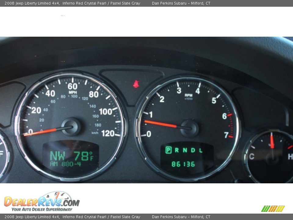 2008 Jeep Liberty Limited 4x4 Inferno Red Crystal Pearl / Pastel Slate Gray Photo #11