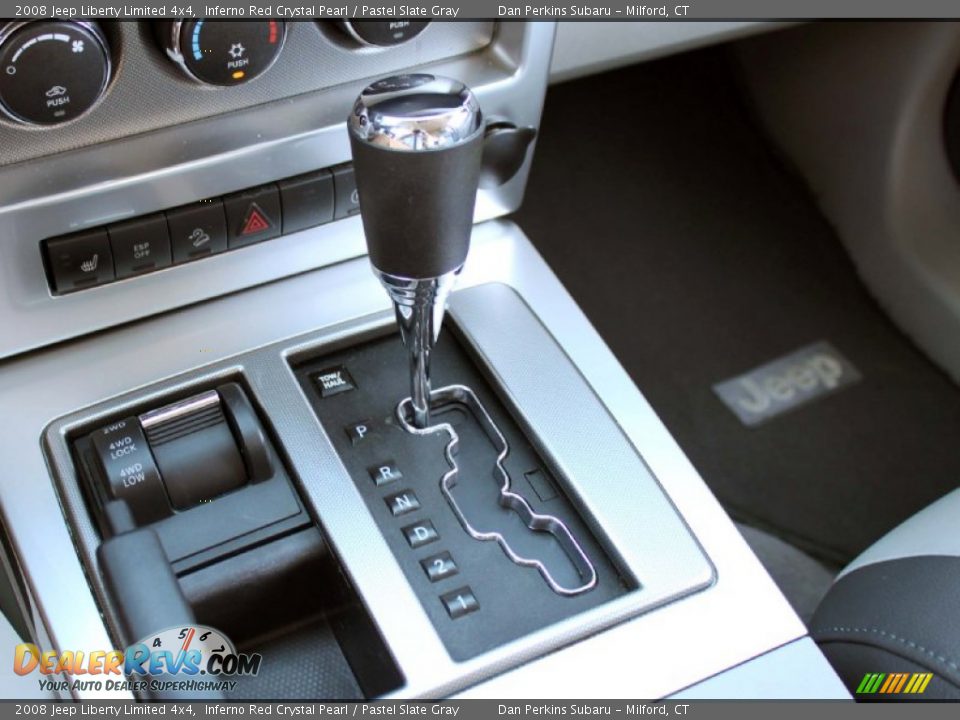 2008 Jeep Liberty Limited 4x4 Inferno Red Crystal Pearl / Pastel Slate Gray Photo #12
