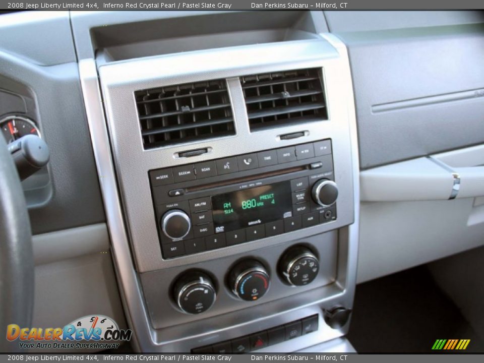2008 Jeep Liberty Limited 4x4 Inferno Red Crystal Pearl / Pastel Slate Gray Photo #13