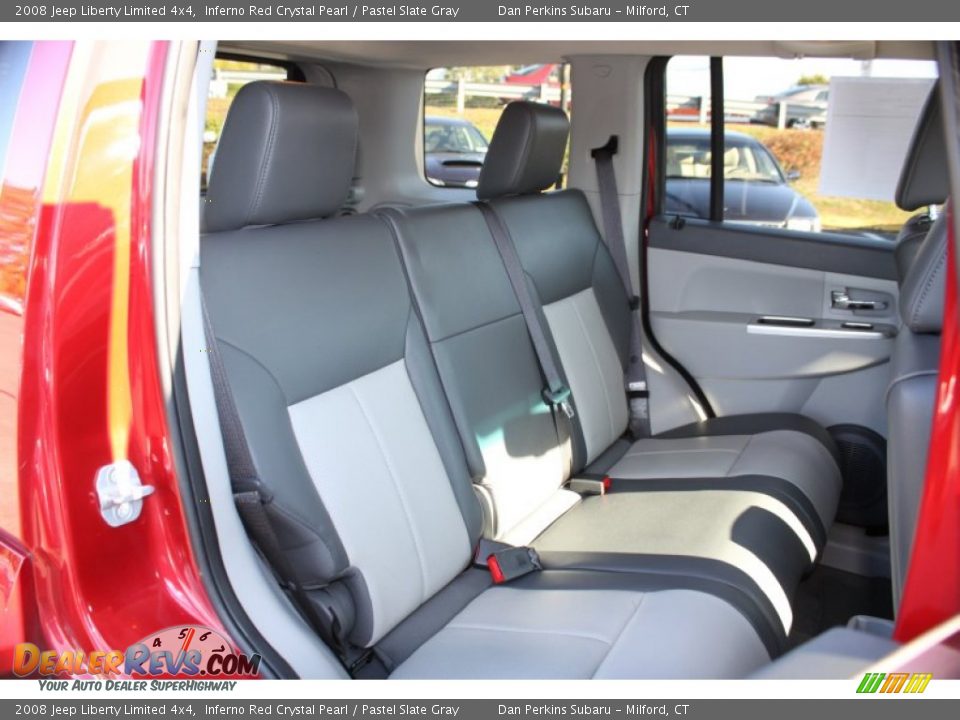 2008 Jeep Liberty Limited 4x4 Inferno Red Crystal Pearl / Pastel Slate Gray Photo #14