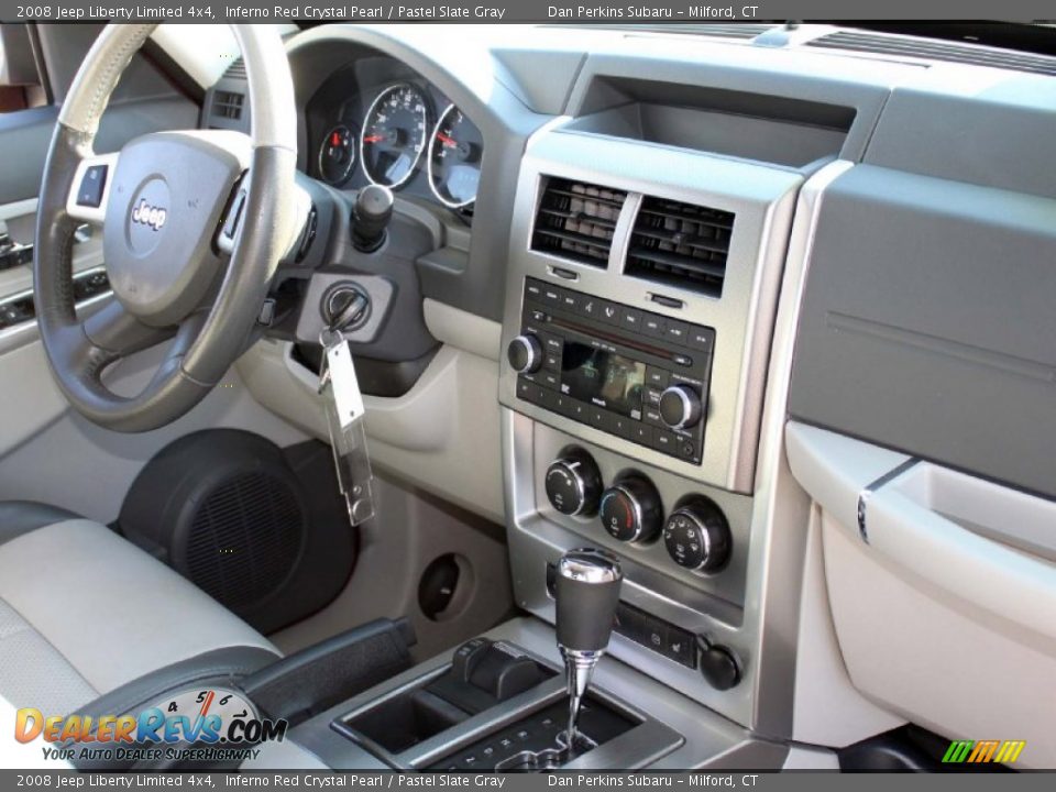 2008 Jeep Liberty Limited 4x4 Inferno Red Crystal Pearl / Pastel Slate Gray Photo #15