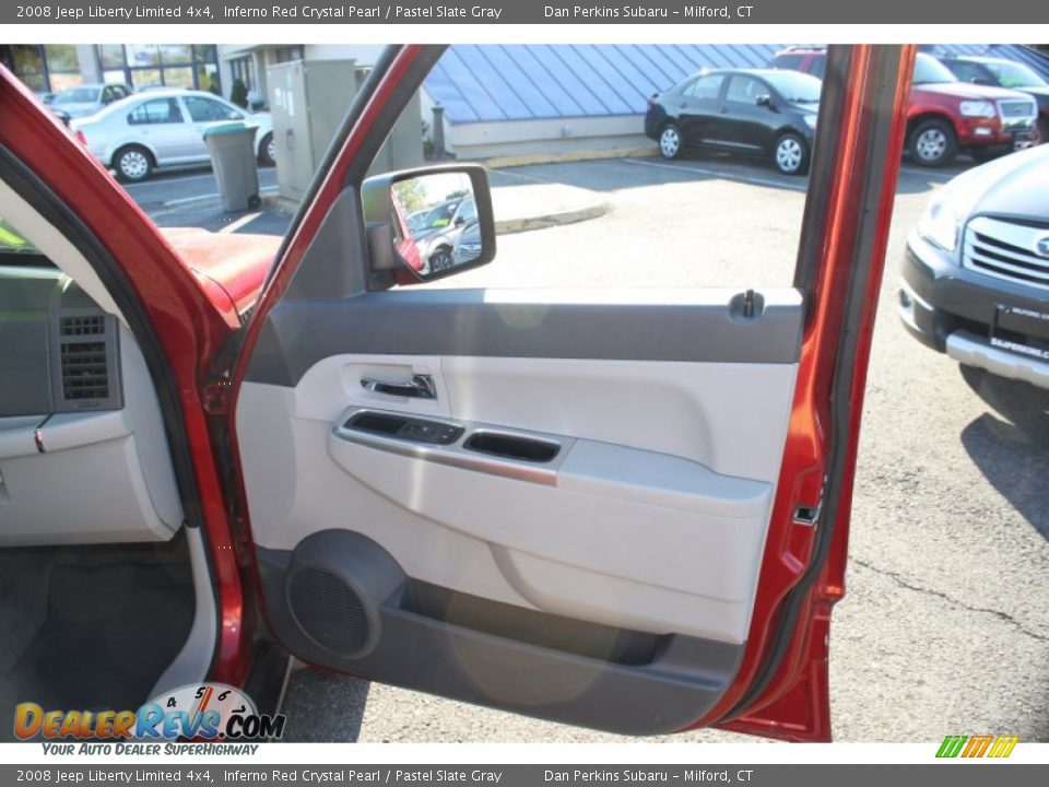 2008 Jeep Liberty Limited 4x4 Inferno Red Crystal Pearl / Pastel Slate Gray Photo #16