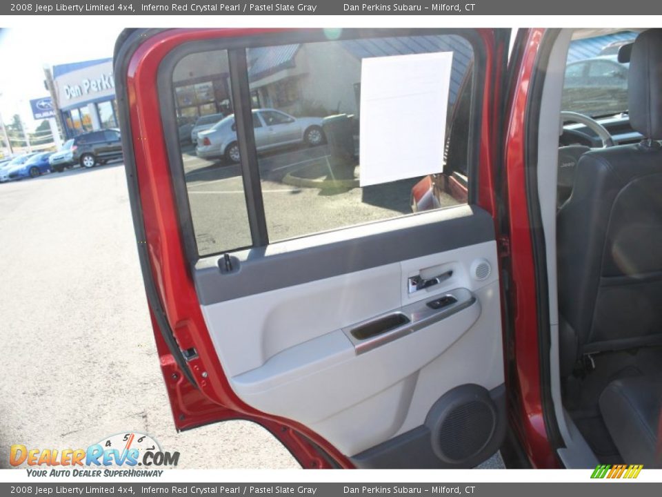 2008 Jeep Liberty Limited 4x4 Inferno Red Crystal Pearl / Pastel Slate Gray Photo #18