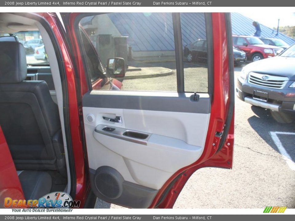 2008 Jeep Liberty Limited 4x4 Inferno Red Crystal Pearl / Pastel Slate Gray Photo #19