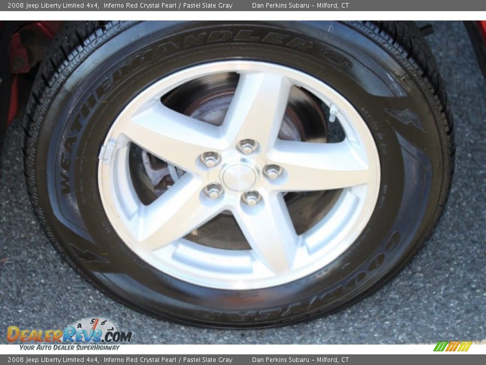 2008 Jeep Liberty Limited 4x4 Inferno Red Crystal Pearl / Pastel Slate Gray Photo #20