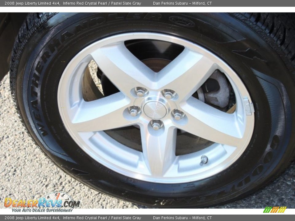 2008 Jeep Liberty Limited 4x4 Inferno Red Crystal Pearl / Pastel Slate Gray Photo #21