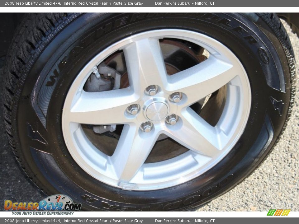 2008 Jeep Liberty Limited 4x4 Inferno Red Crystal Pearl / Pastel Slate Gray Photo #22