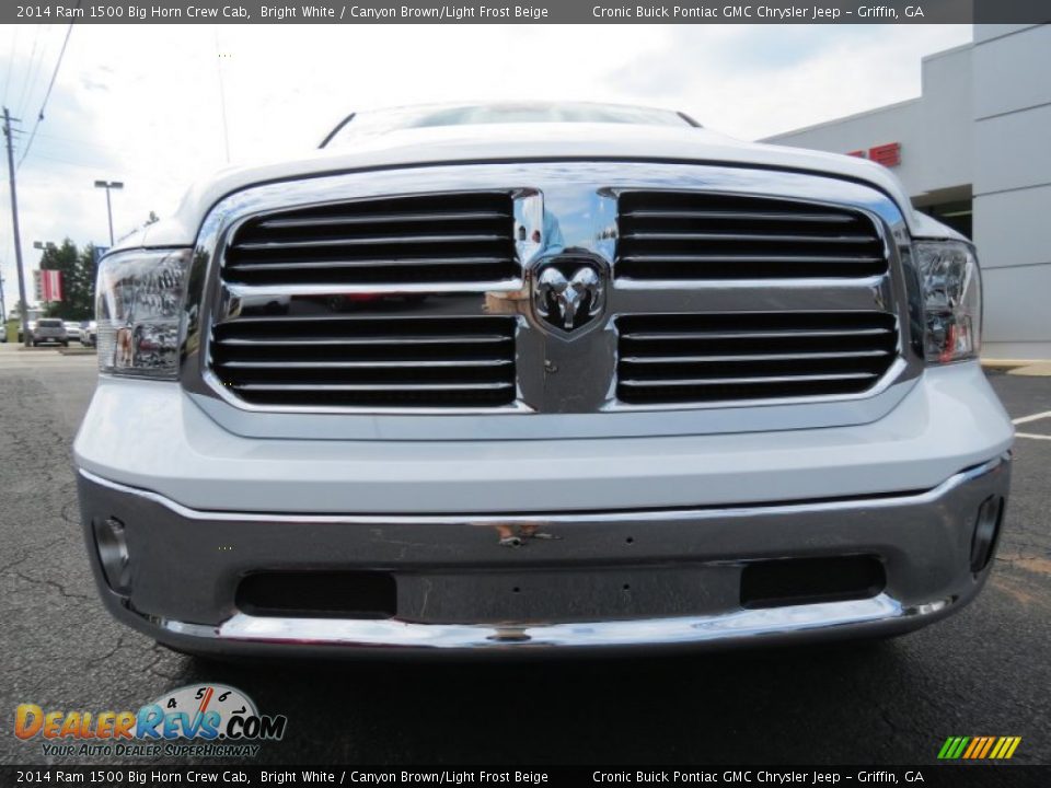 2014 Ram 1500 Big Horn Crew Cab Bright White / Canyon Brown/Light Frost Beige Photo #2