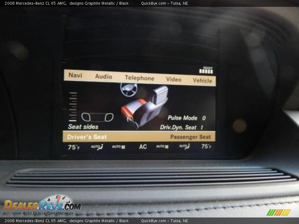 2008 Mercedes-Benz CL 65 AMG designo Graphite Metallic / Black Photo #25
