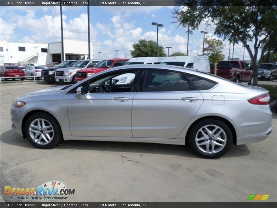 2014 Ford Fusion SE Ingot Silver / Charcoal Black Photo #2